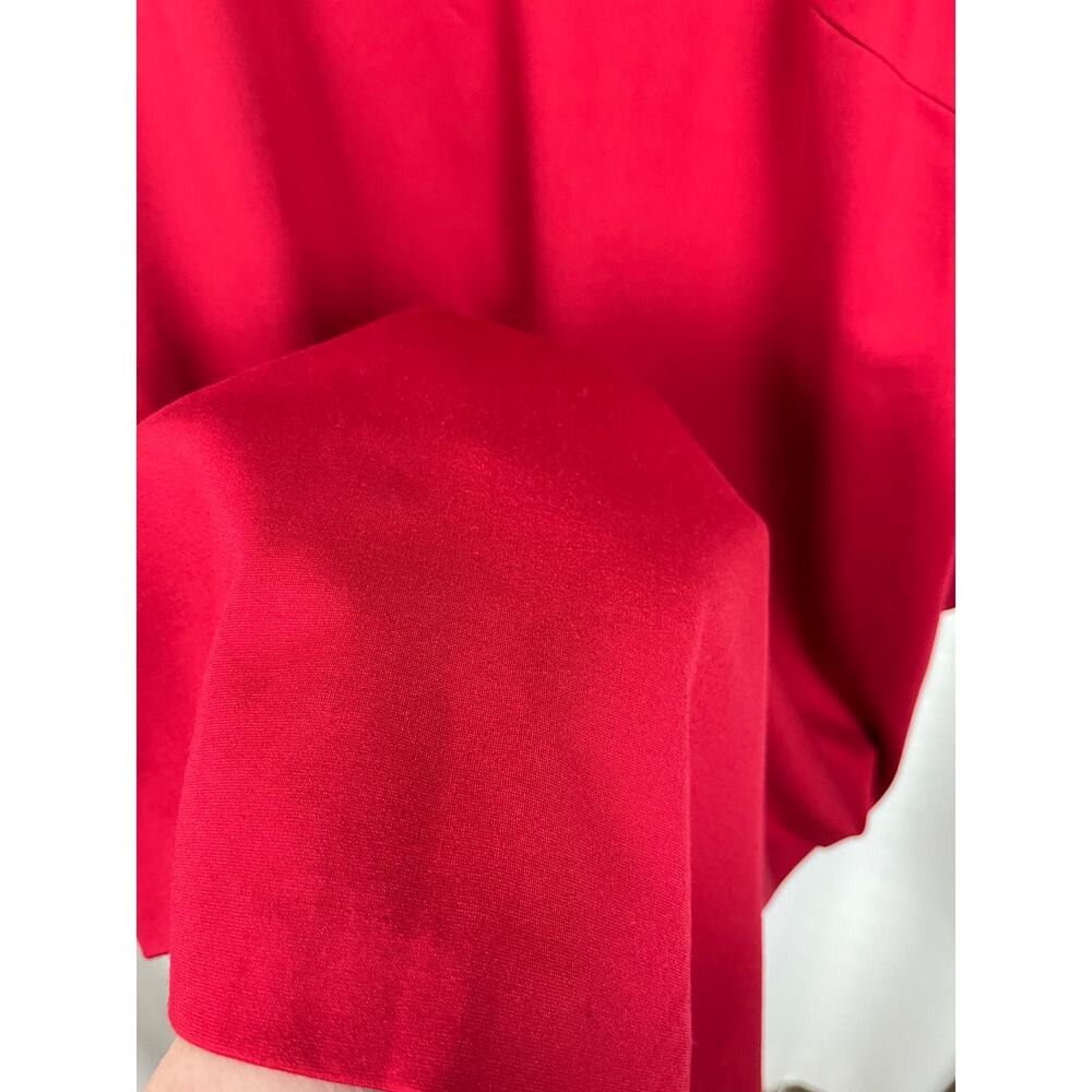 J.McLaughlin Red Ofelia Catalina Cloth Shift Midi Dress Sz.XL - Picture 11 of 12